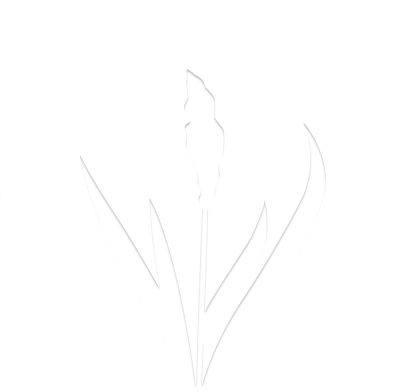Small sized GRASS icon colored white with GRASS shape
